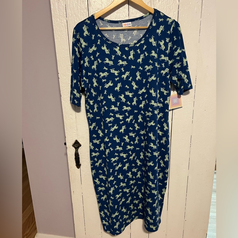 Lularoe Unicorn Julia Dress 2XL